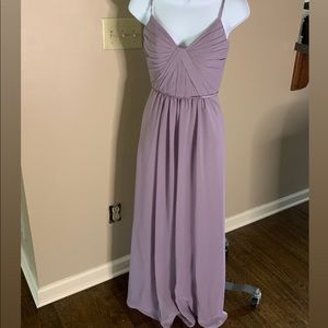 Lilac bridesmaids dress